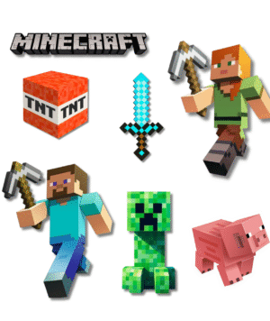 Figura Coroplast Minecraft