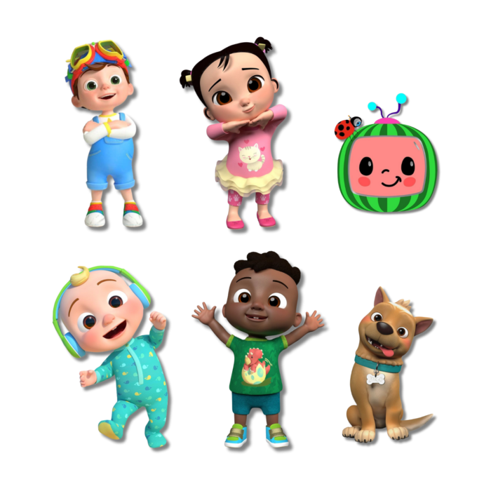 kit de 6 personajes de coroplast