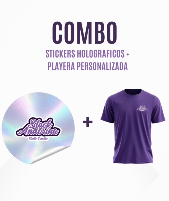 Combo de Calcomanias y Playera con Estampado en DTF