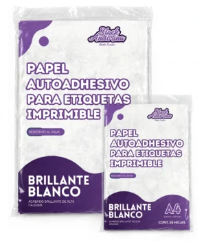 Papel de Etiquetas Brillante resistente al agua a4 para stickers y etiquetas
